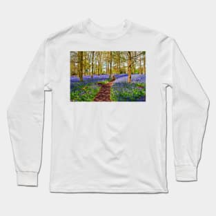 Bluebell Woods Greys Court England UK Long Sleeve T-Shirt